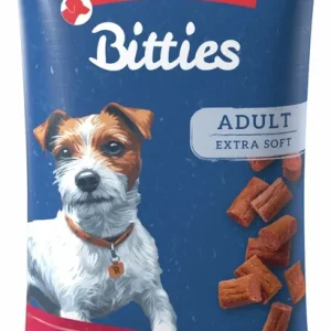Sparpaket 2 x 75 g Rinti Bitties Adult mit Huhn & Kalb Hunde Snack Neue Kollektion